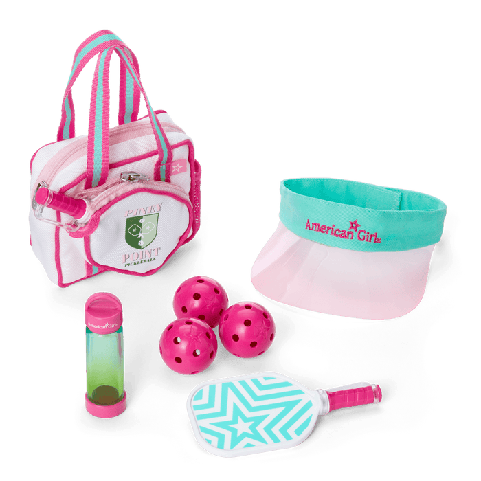 Raquel's™ Pickleball Bag & Paddle Set for 18-inch Dolls (Girl of the Year™ 2026) N0