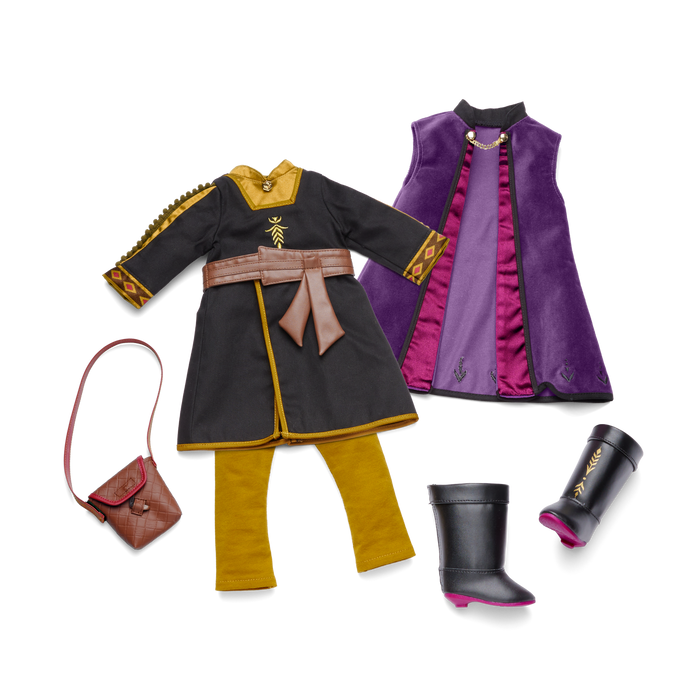 Disney Frozen Anna Adventure Outfit & Travel Bag for 18-inch Dolls by American Girl® O6