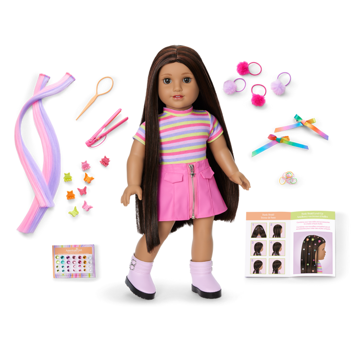 Long Hair Looks™ by Truly Me™ 18-inch Doll #134 & hair accessories M1