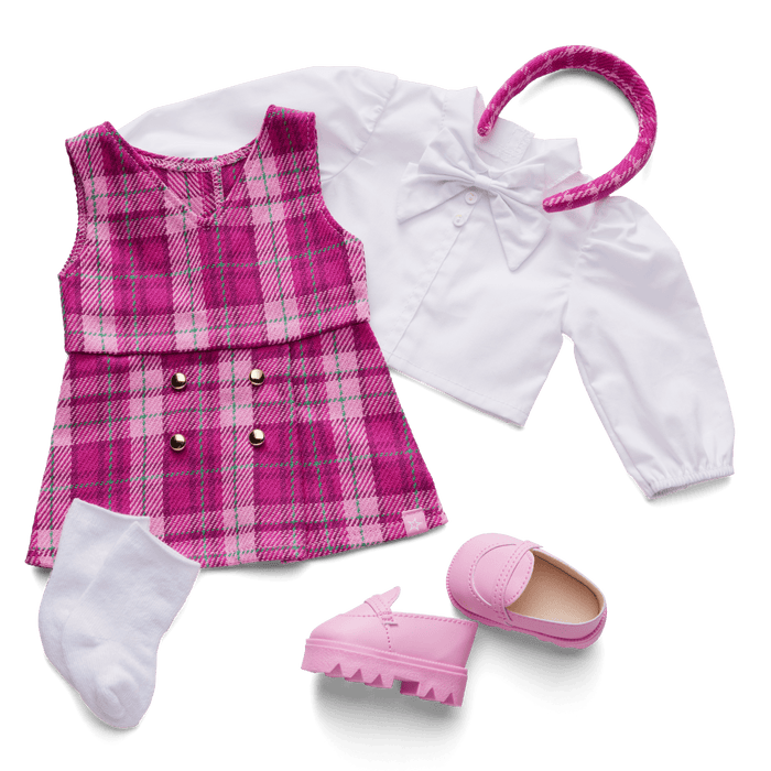 Pink & Preppy Outfit for 18-inch Dolls P2