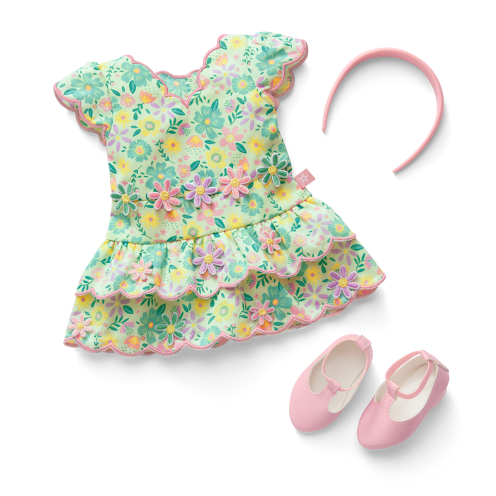 Pastel Petals Dress for 18-inch Dolls P1