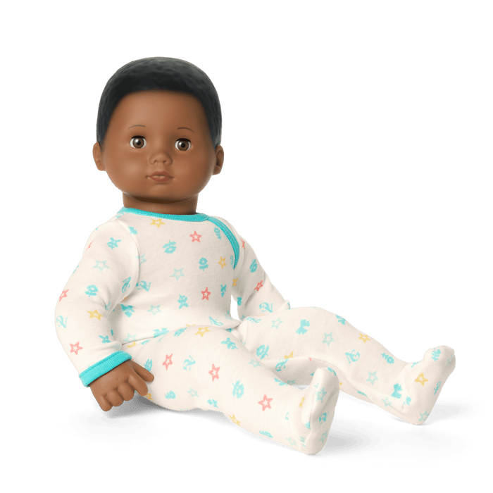 Bitty Baby® Doll #1 with black hair in Pastel Blue O1