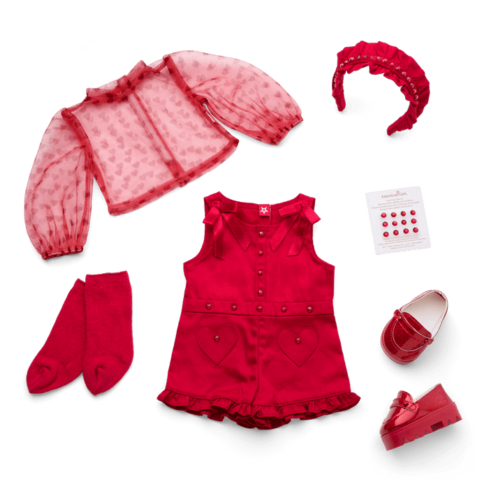 January Garnet Glam Outfit for 18-inch Dolls N0
