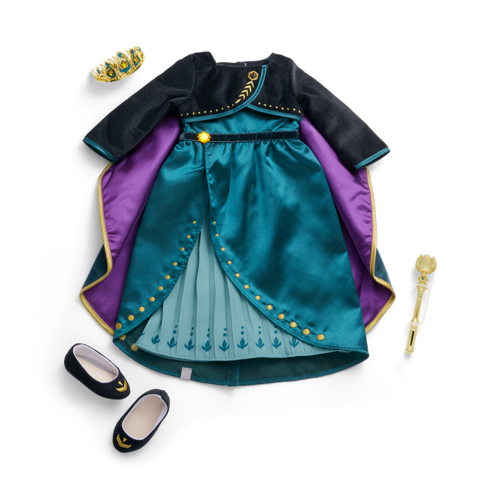 Disney Frozen Queen Anna Outfit & Accessories for 18-inch Dolls by American Girl® N1