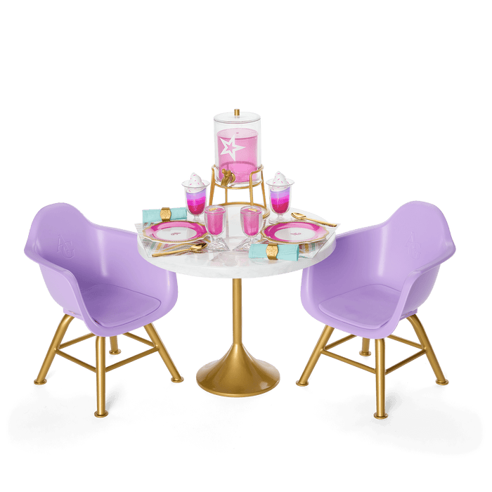 Kitchen Table for Two Set for 18-inch Dolls N6