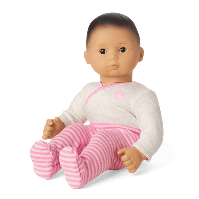 Bitty Baby® Doll #4 with black hair in Pretty Pink P0