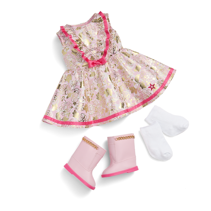 Floral Fashion Outfit for 18-inch Dolls R1