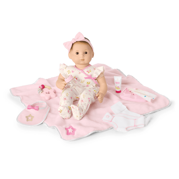 Bitty Baby® Doll #2 with brown hair Care & Play Set M5