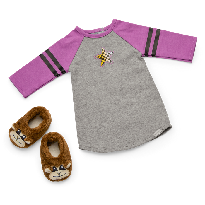 Nicki’s™ Skater Dreams Sleep Shirt for 18-inch Dolls (Historical Characters) N8