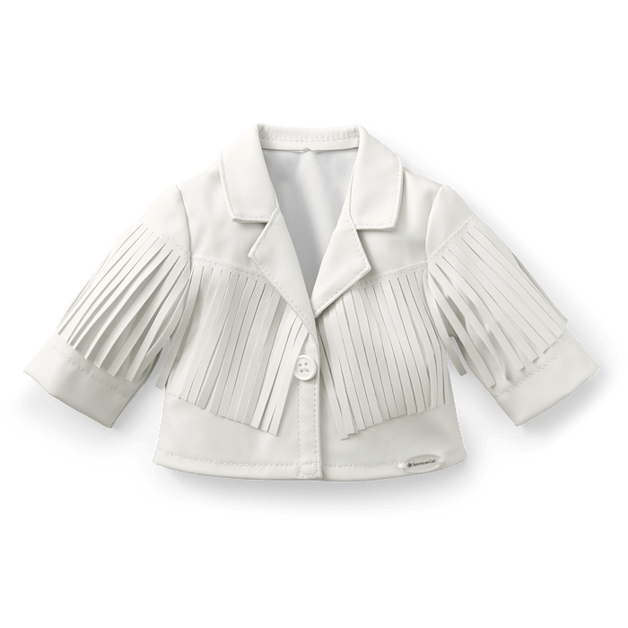 Courtney’s™ White Fringe Jacket for 18-inch Dolls (Historical Characters) R8