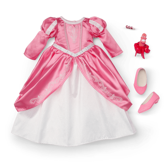 American Girl® Disney Princess Ariel Castle Ball Gown, Sebastian & Accessories for 18-inch Dolls Q8
