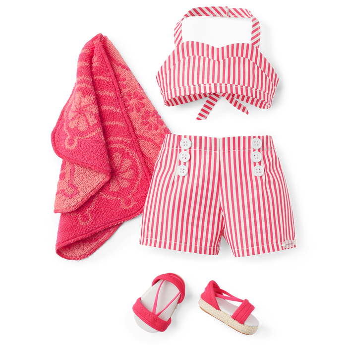 Nanea’s™ Two-Piece Swimsuit for 18-inch Dolls (Historical Characters) O4
