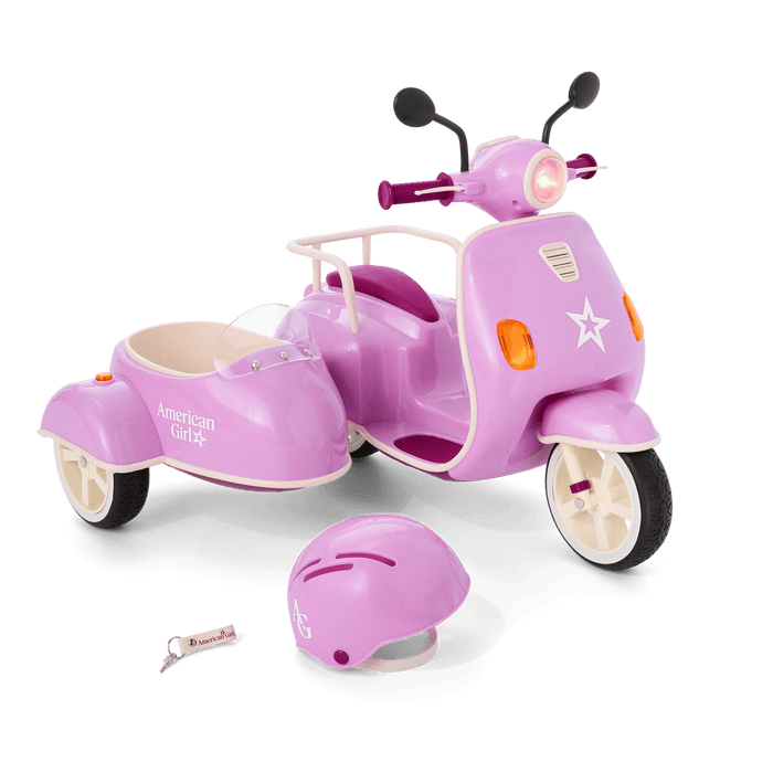 Hit the Road Scooter & Sidecar for 18-inch Dolls R0