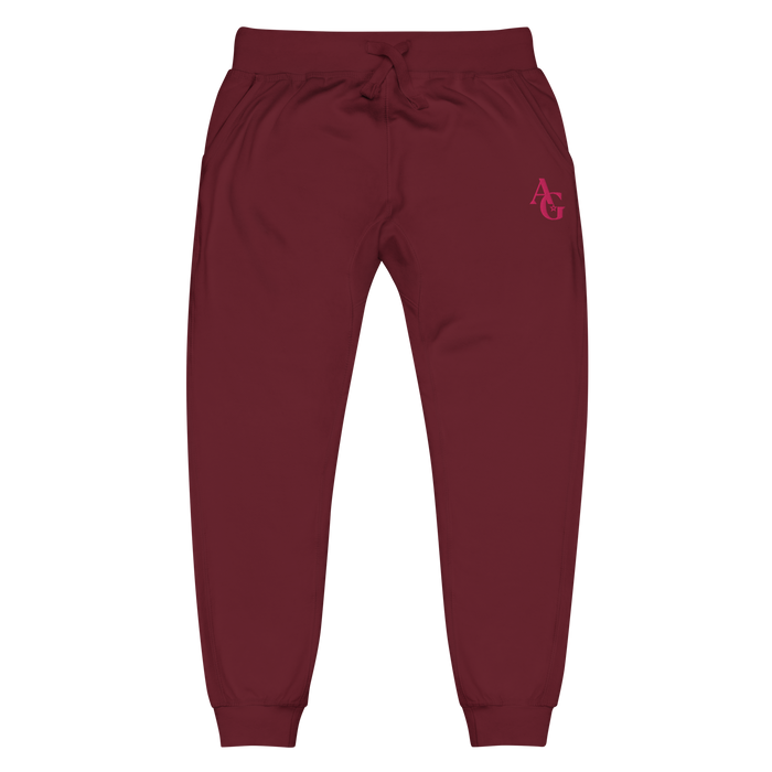 American Girl® Burgundy Fleece Sweatpants for Adults R1