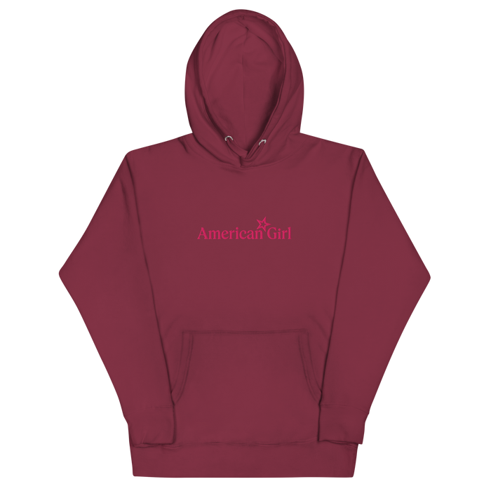 American Girl® Burgundy Hoodie for Adults Q9