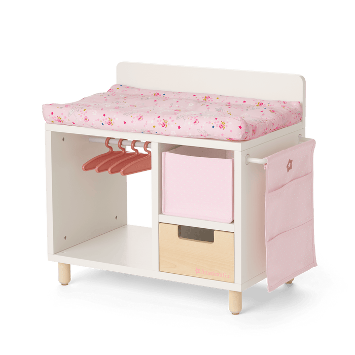 Dots & Blooms Changing Table with Storage Q8