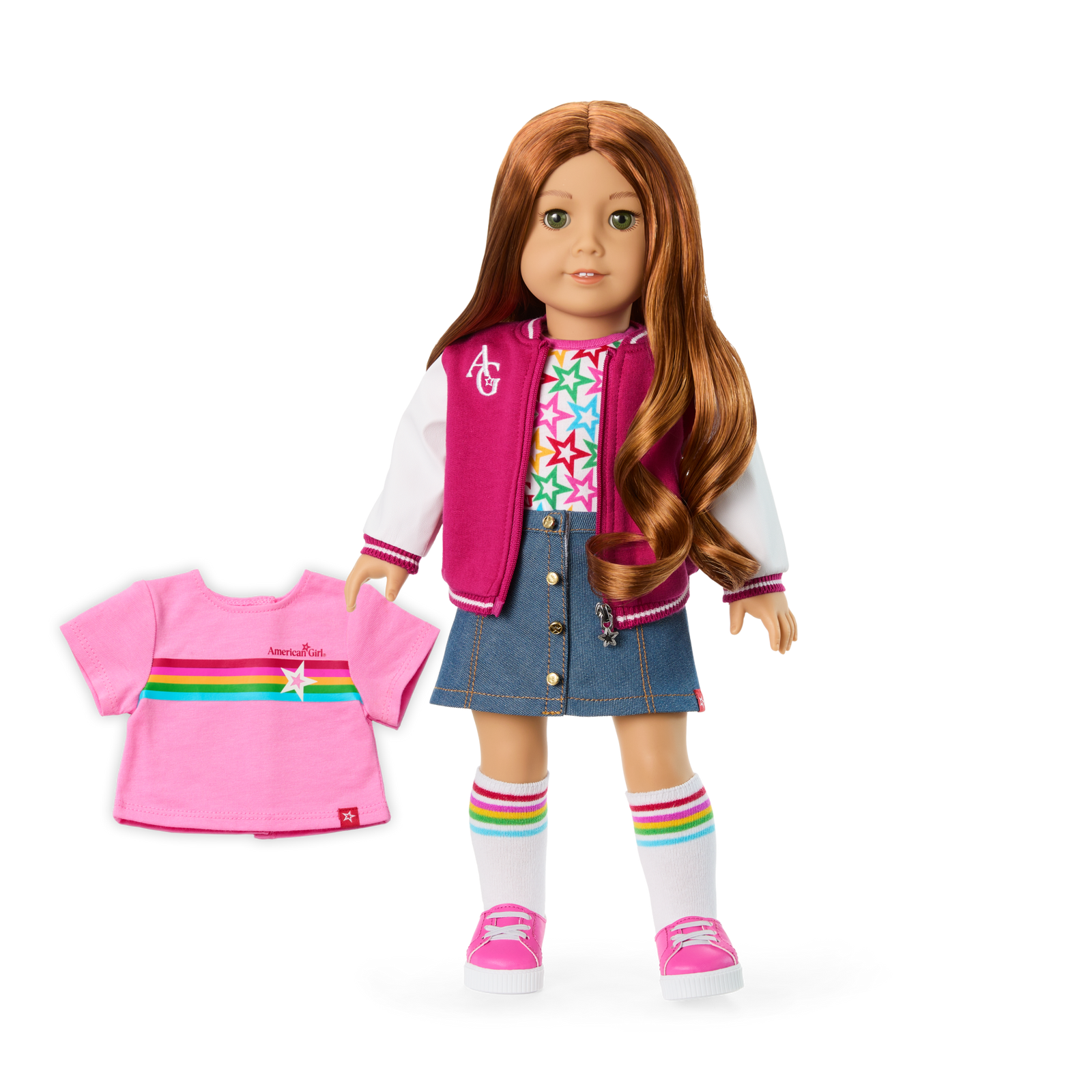 Truly Me™ 18-inch Doll #103 with wavy red hair P9