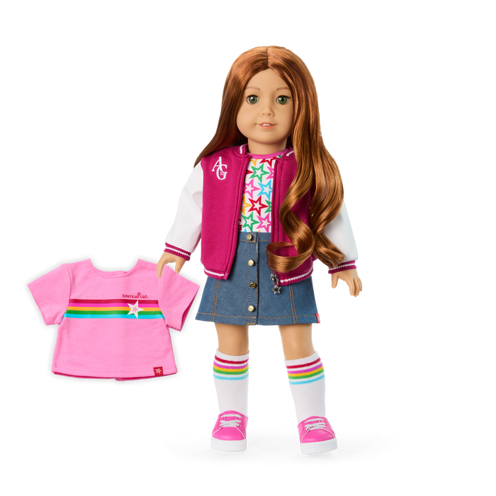 Truly Me™ 18-inch Doll #103 with wavy red hair P9