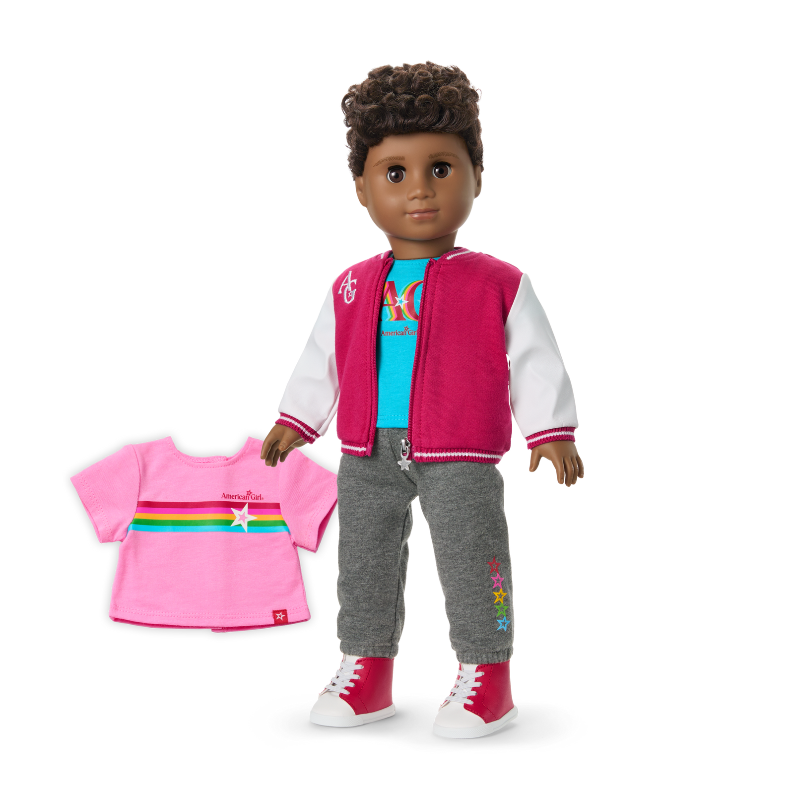 Truly Me™ 18-inch Doll #113 with curly dark-brown hair N9