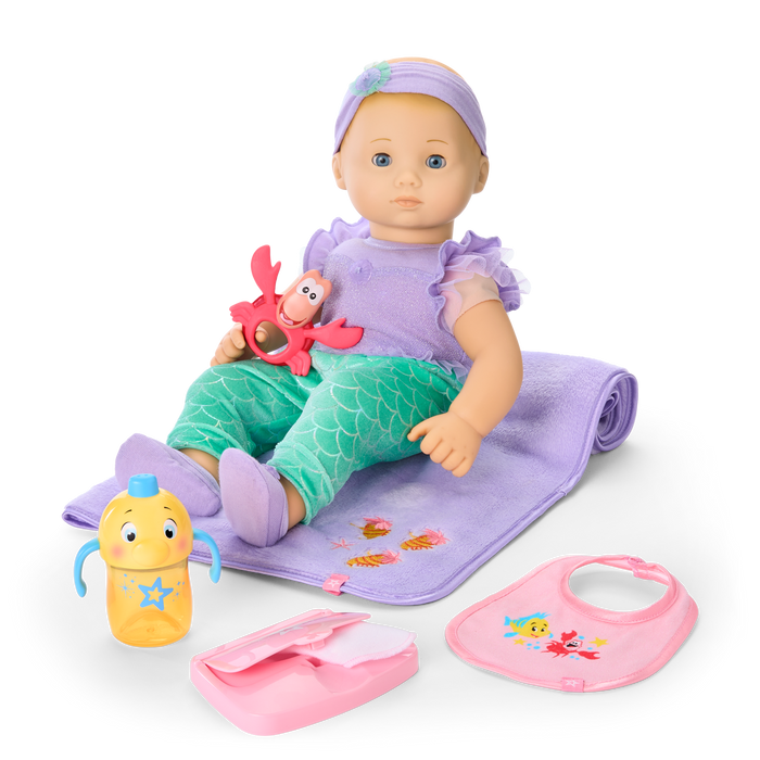 Disney Princess Ariel Cuddle & Care Set with Bitty Baby® Doll by American Girl® O4