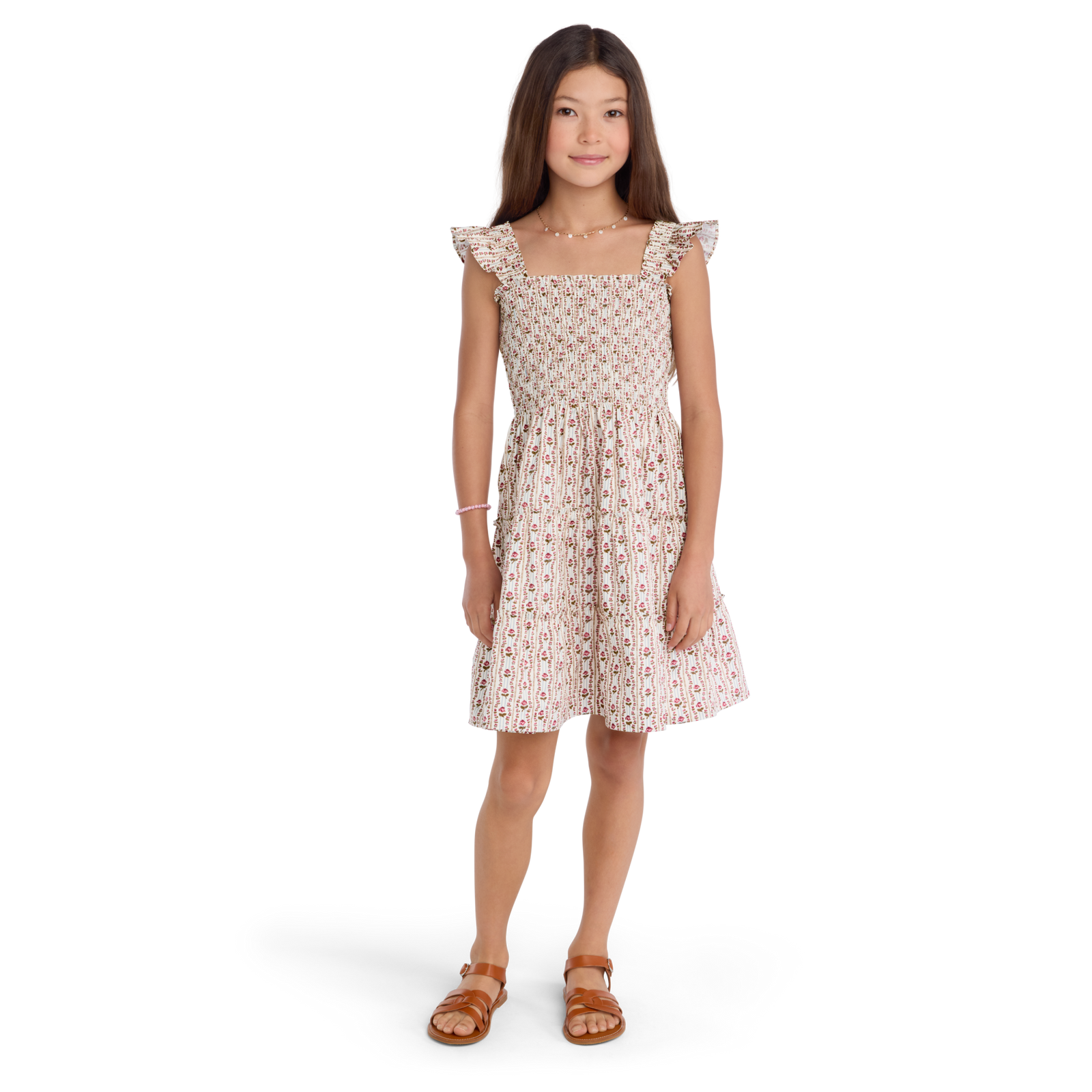 American Girl® x Hill House Home Tiny Ellie Nap Dress for Girls (Felicity™ Print) M4