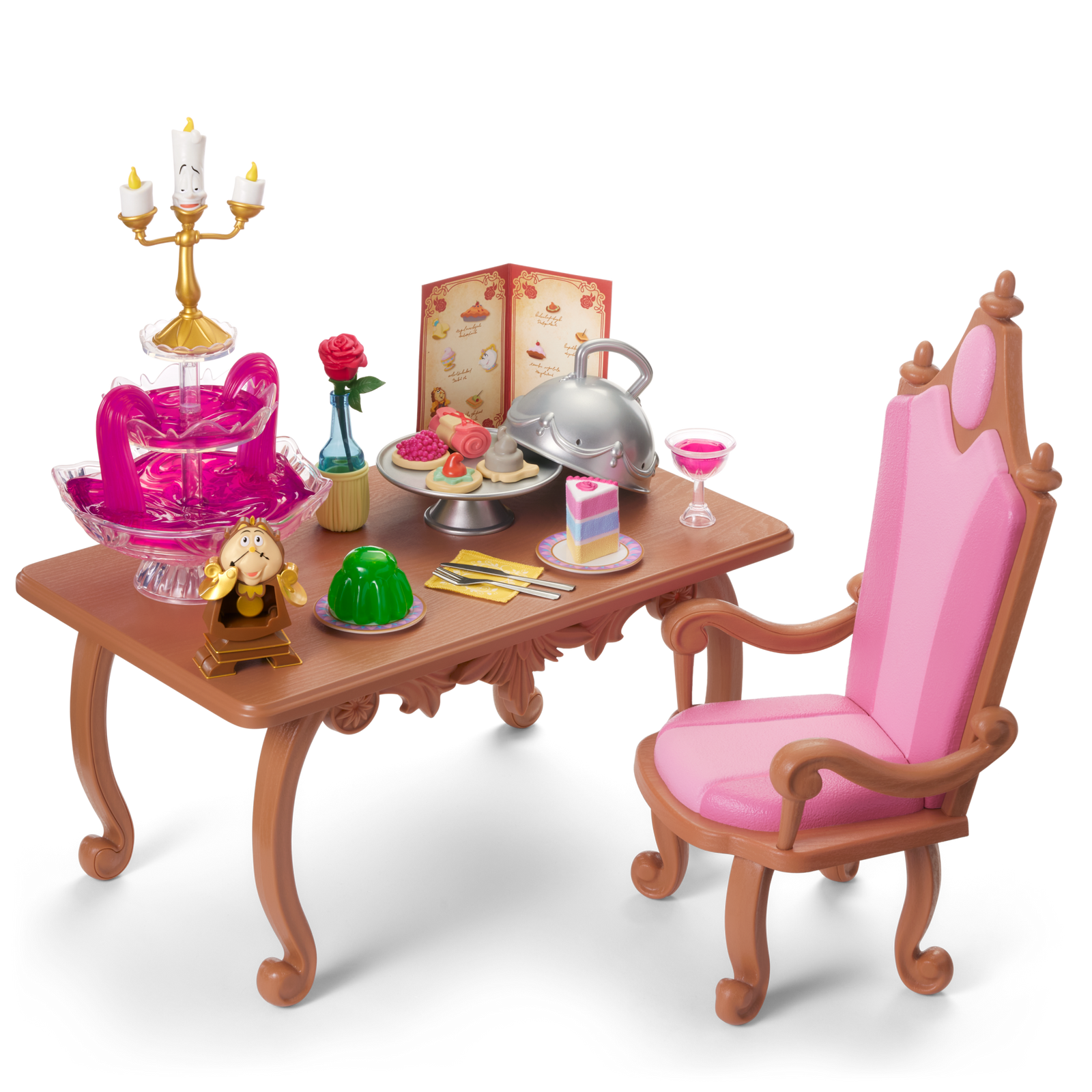 Disney Princess Belle Enchanted Castle Dining Set & Friends for 18-inch Dolls by American Girl® Q4