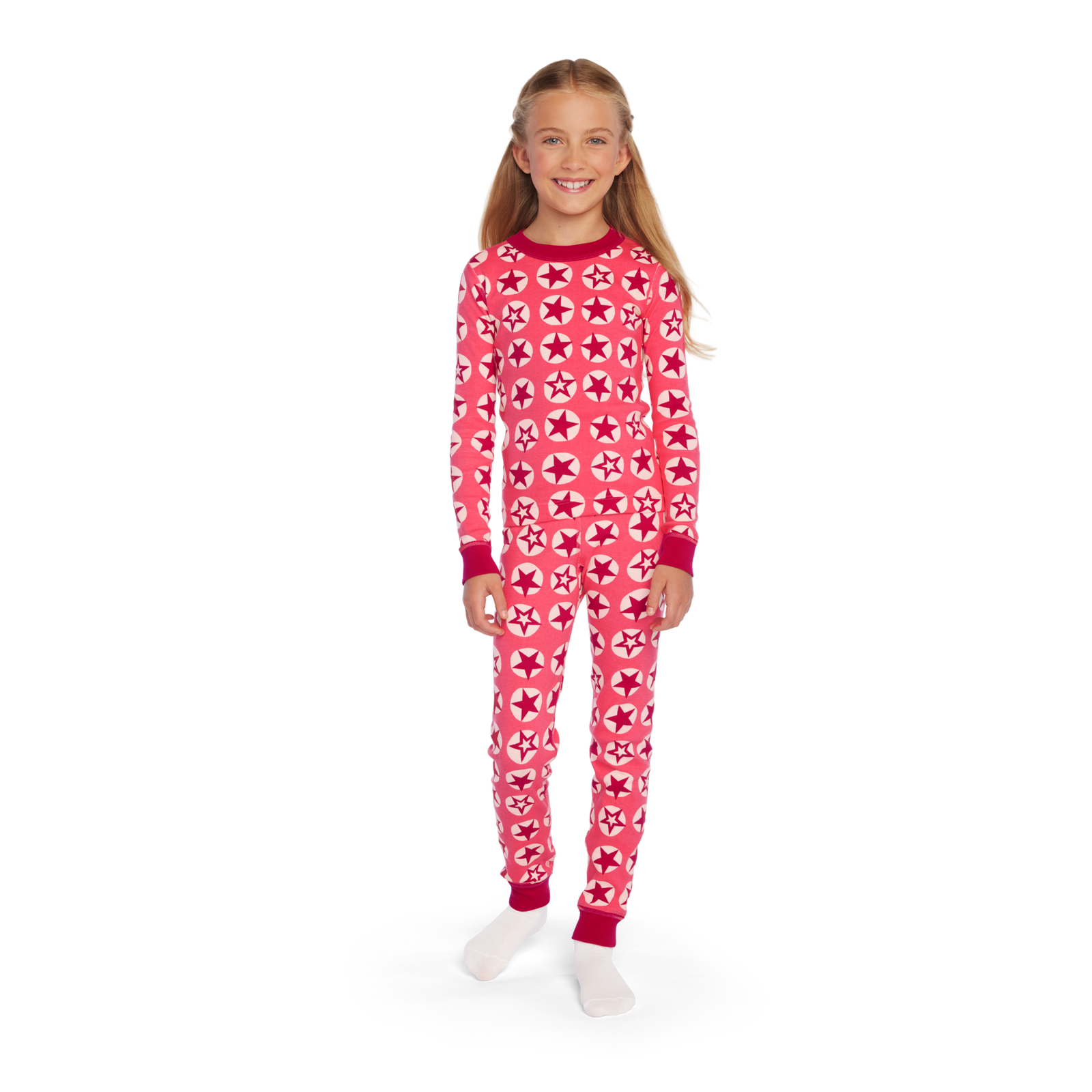 American Girl® x Hanna Andersson Berry Bright Stars Pajamas for Little Girls & Girls Q0