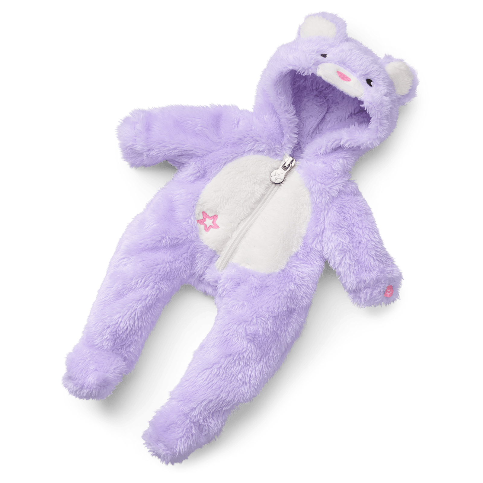 Lovable Lavender Bear One-Piece Outfit for Bitty Baby® Dolls N9