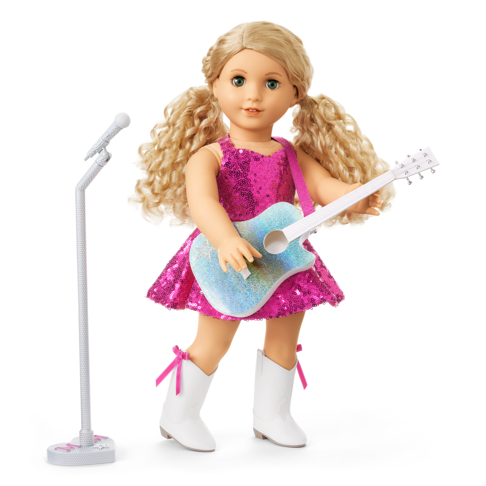 American Girl® x Megan Moroney Stage Outfit, Guitar & Mic Stand for 18-inch Dolls M7