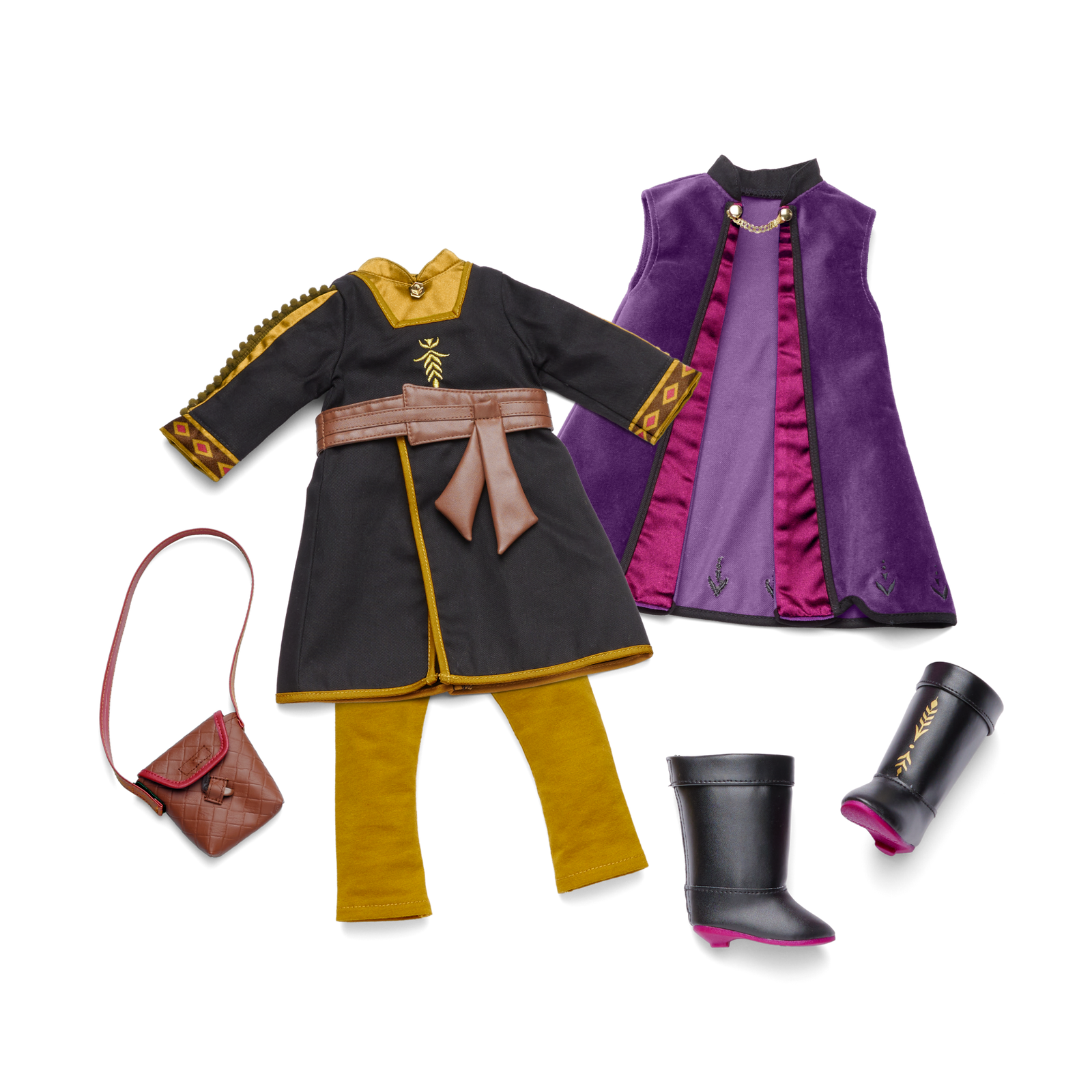Disney Frozen Anna Adventure Outfit & Travel Bag for 18-inch Dolls by American Girl® O6