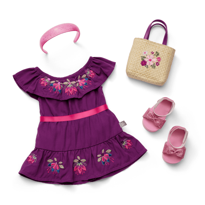 Raquel's™ Beach Party Dress for 18-inch Dolls (Girl of the Year™ 2026) O1