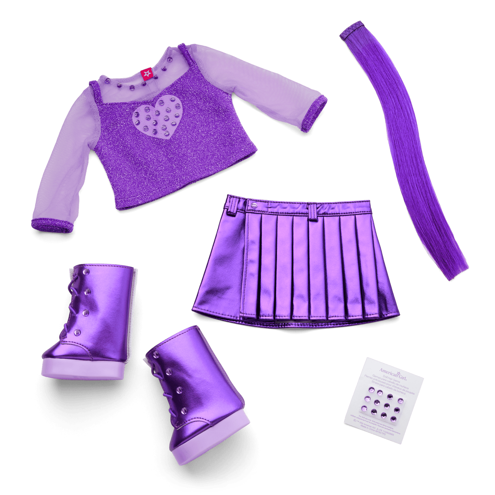 February Amethyst Bliss Outfit for 18-inch Dolls P6