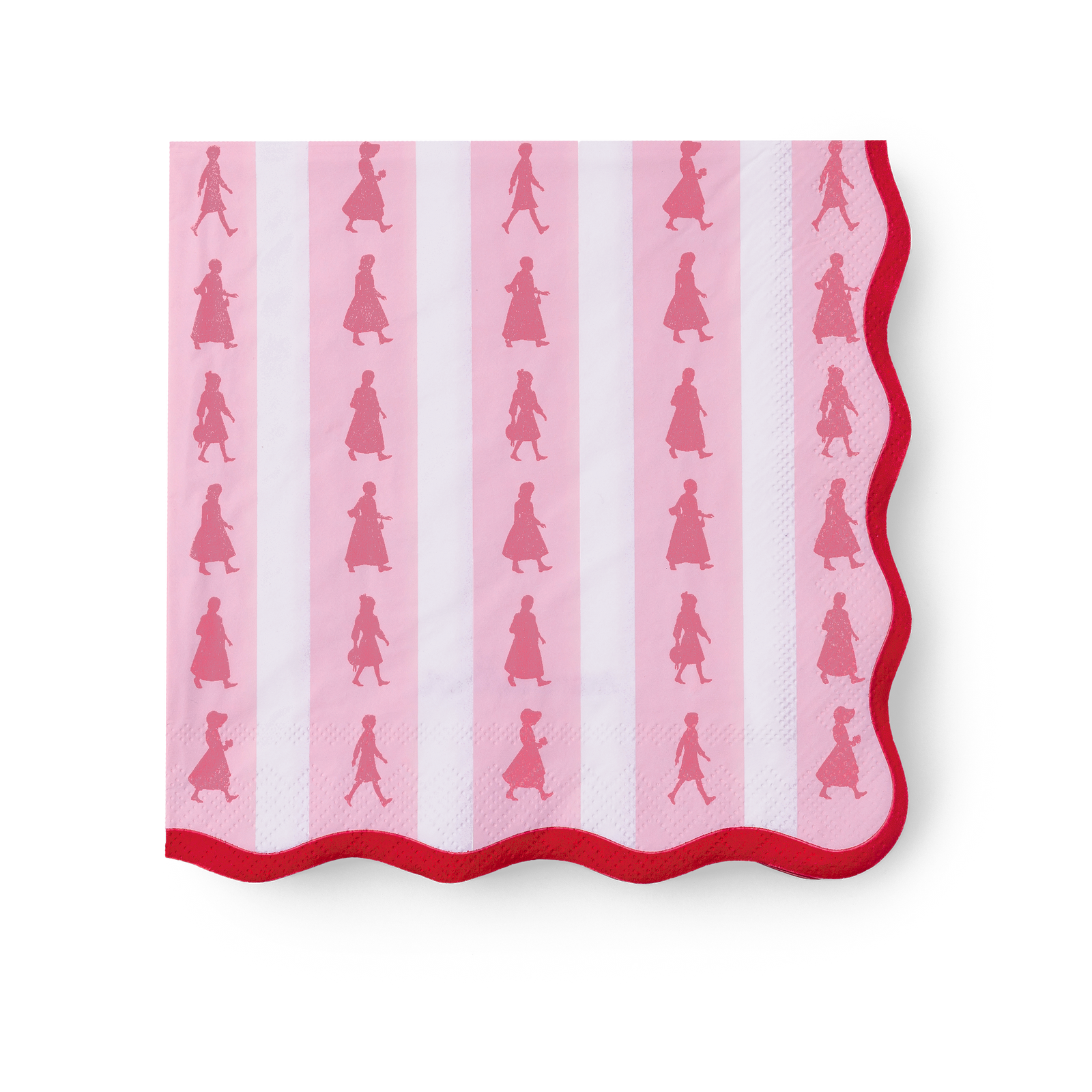 American Girl™ x Bonjour Fête Pink Stripe Large Napkins (Set of 20) P0