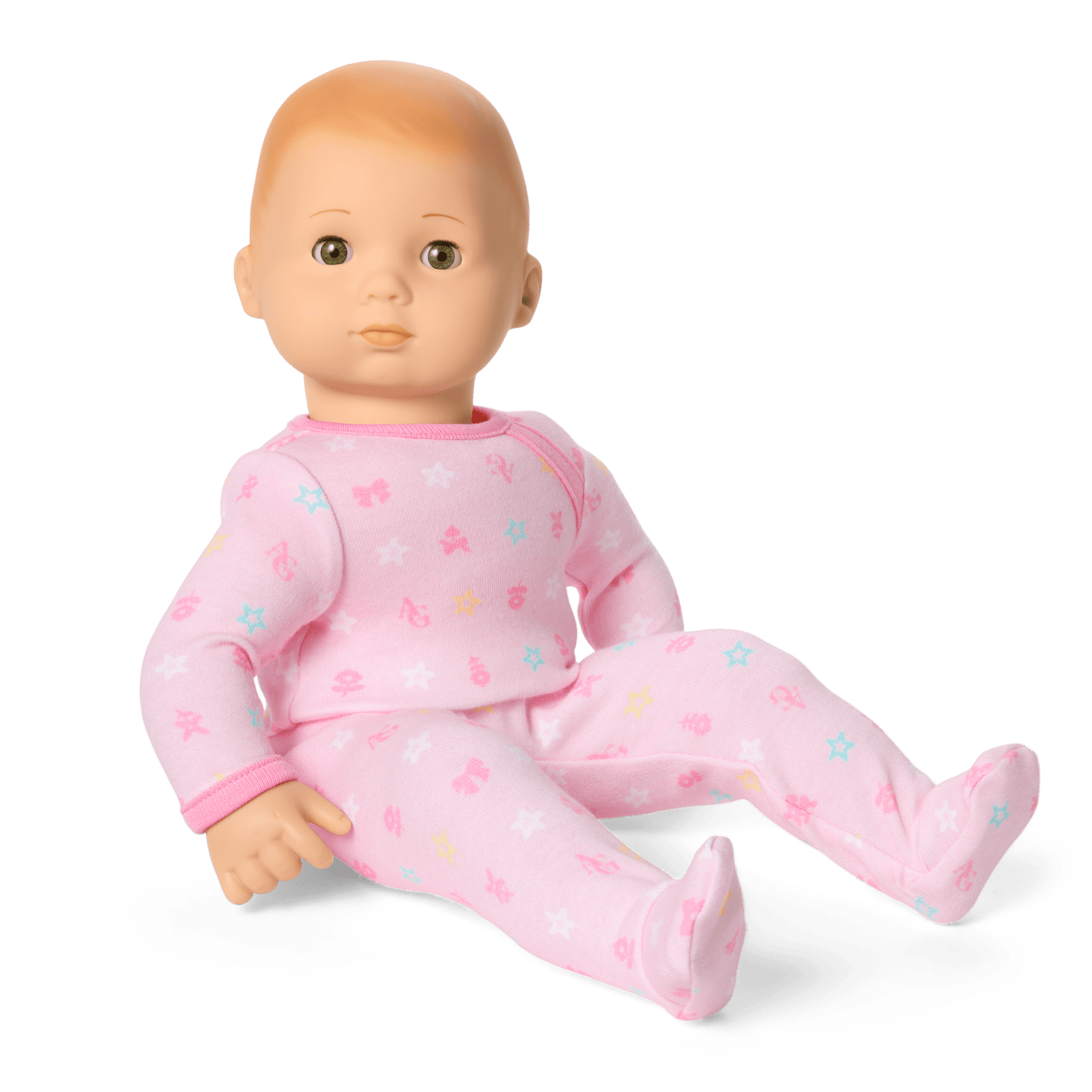 Bitty Baby® Doll #6 with red hair in Pastel Pink O6