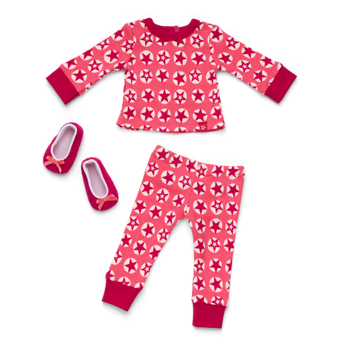 American Girl® x Hanna Andersson Berry Bright Stars Pajamas for 18-inch Dolls P9