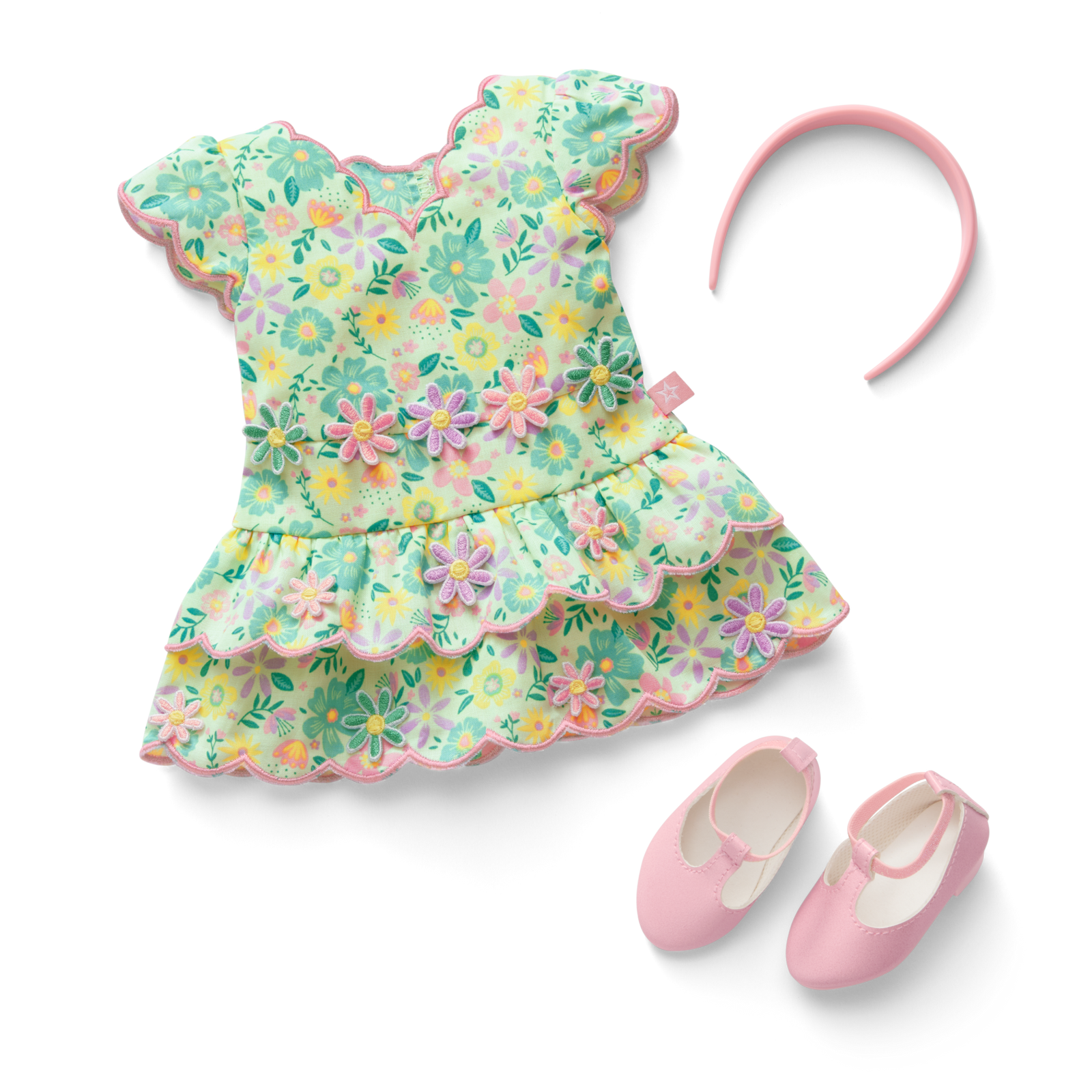 Pastel Petals Dress for 18-inch Dolls P1