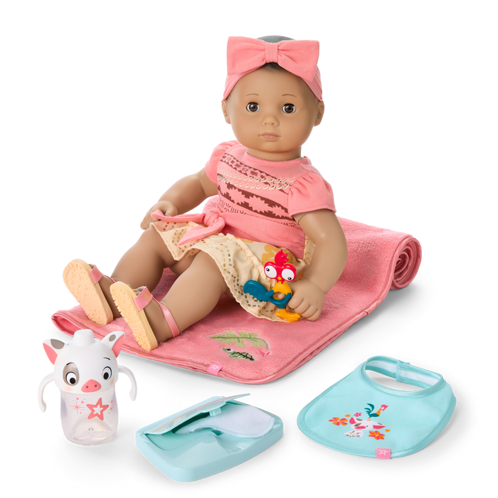Disney Princess Moana Cuddle & Care Set with Bitty Baby® Doll by American Girl® Q2