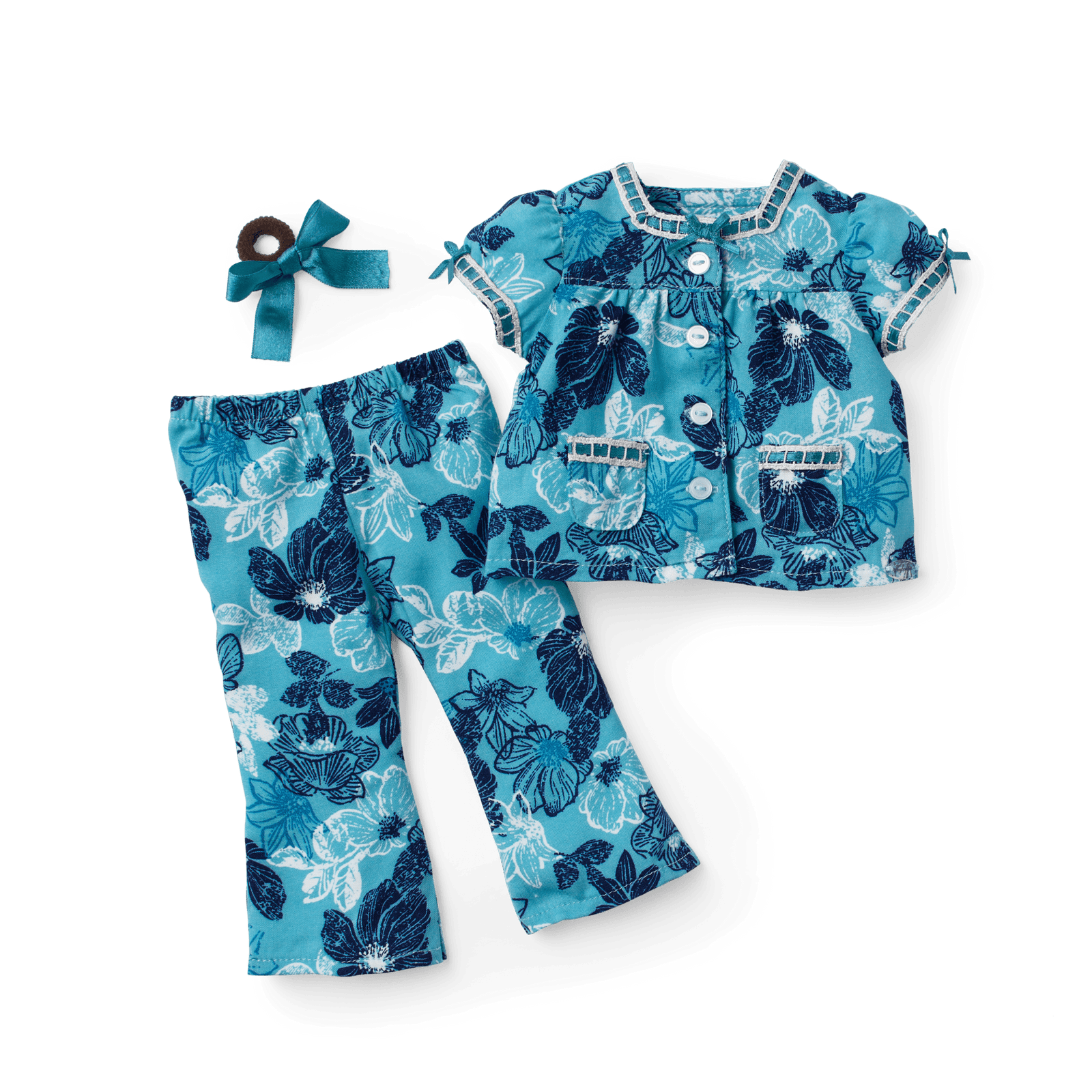 Nanea’s™ Floral Pajamas for 18-inch Dolls (Historical Characters) O9