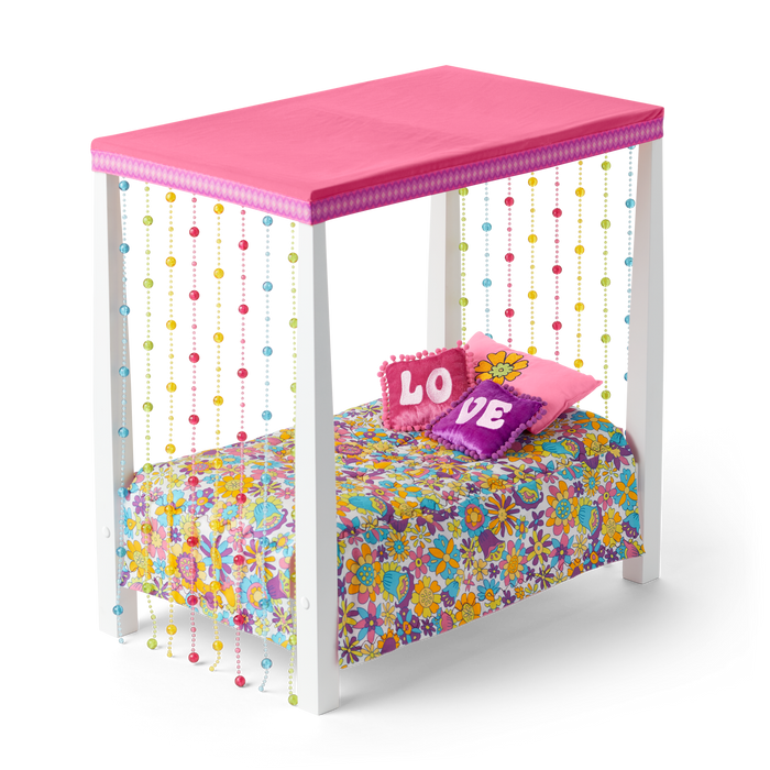 Julie’s™ Groovy Bed & Bedding for 18-inch Dolls (Historical Characters) N0