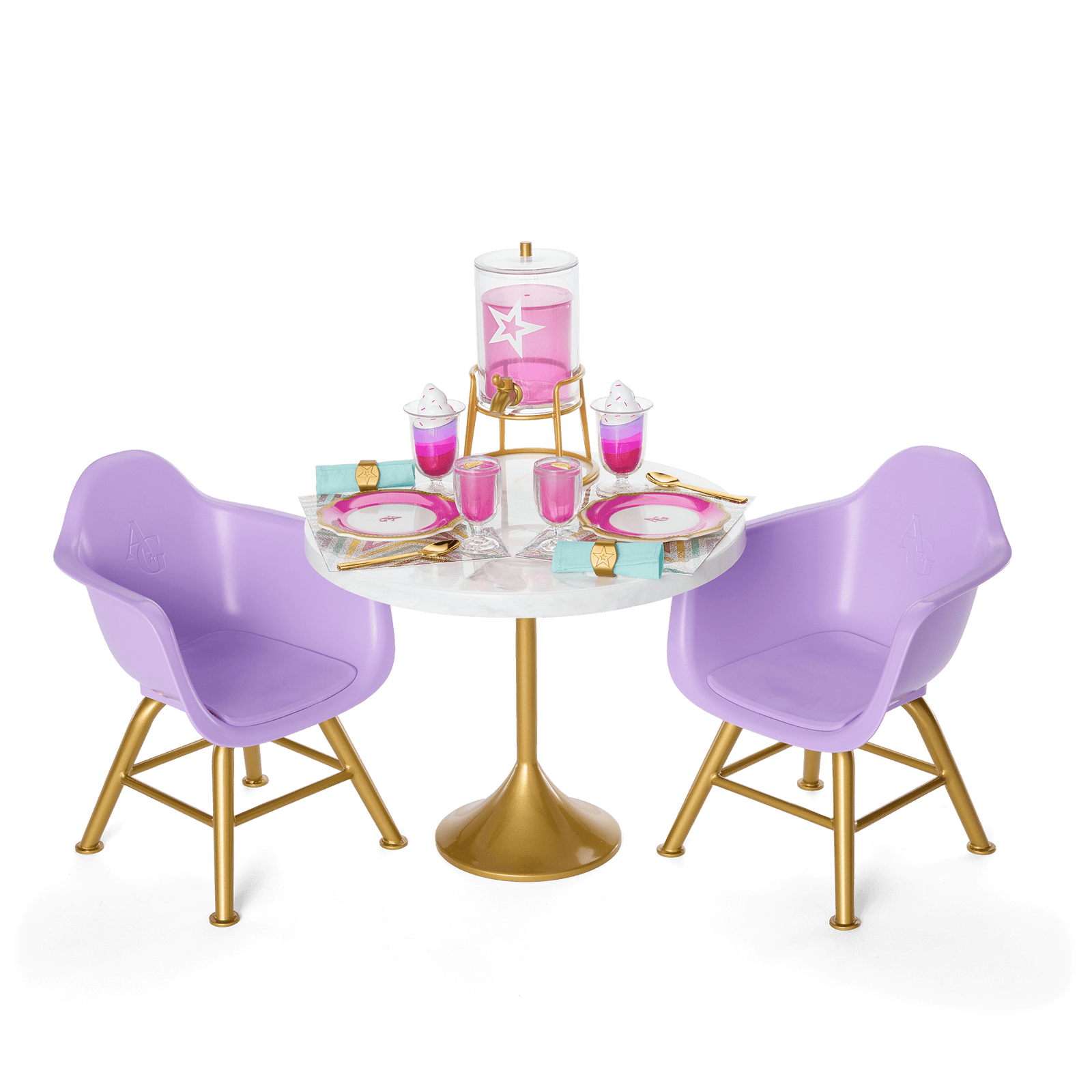 Kitchen Table for Two Set for 18-inch Dolls N6