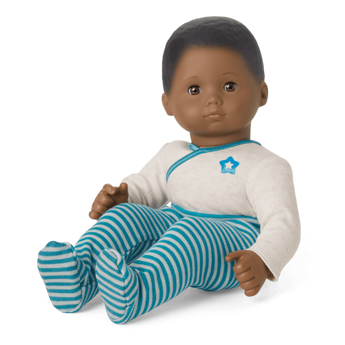 Bitty Baby® Doll #1 with black hair in Soft Blue R8
