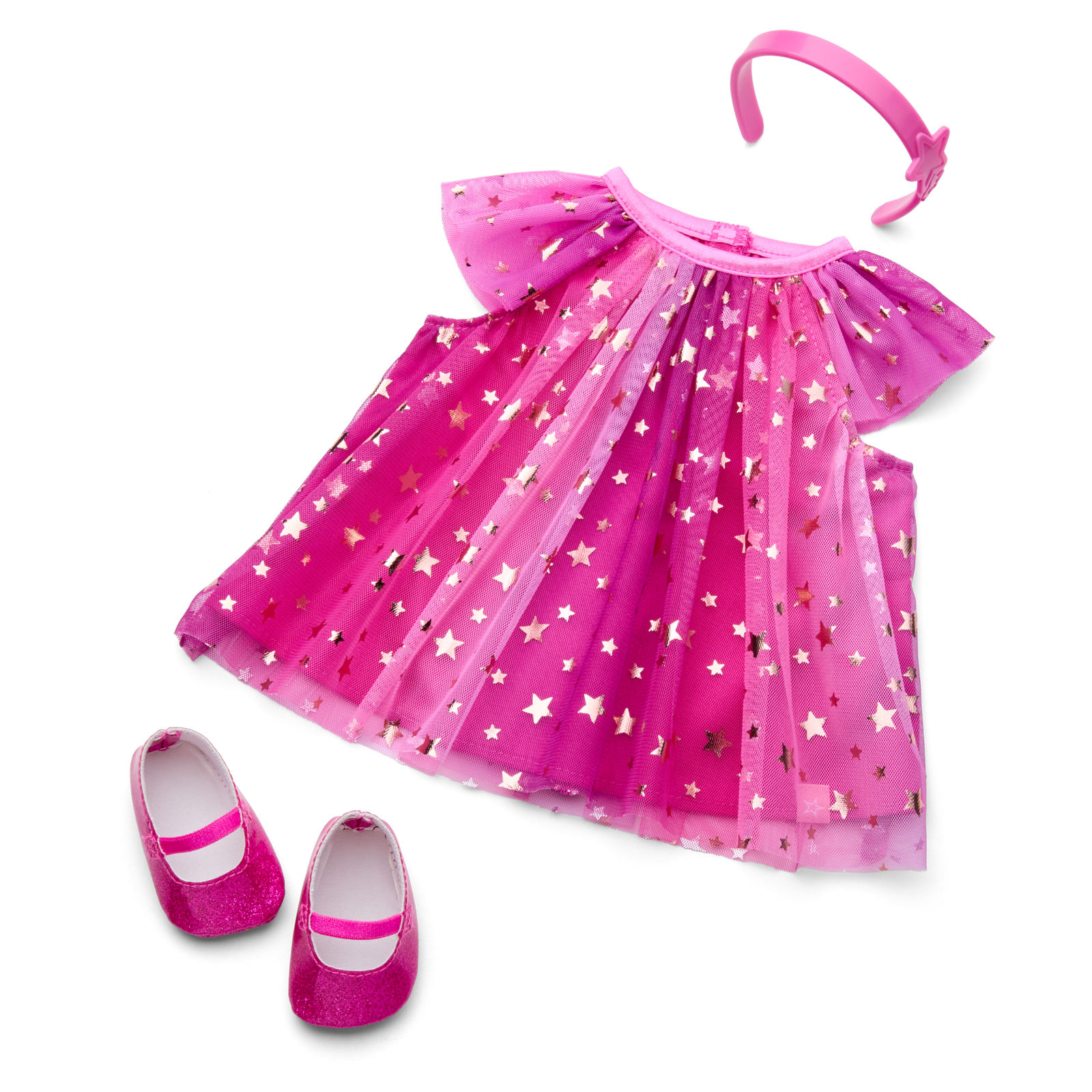 Pink Party-Ready Dress for Bitty Baby® Dolls Q5