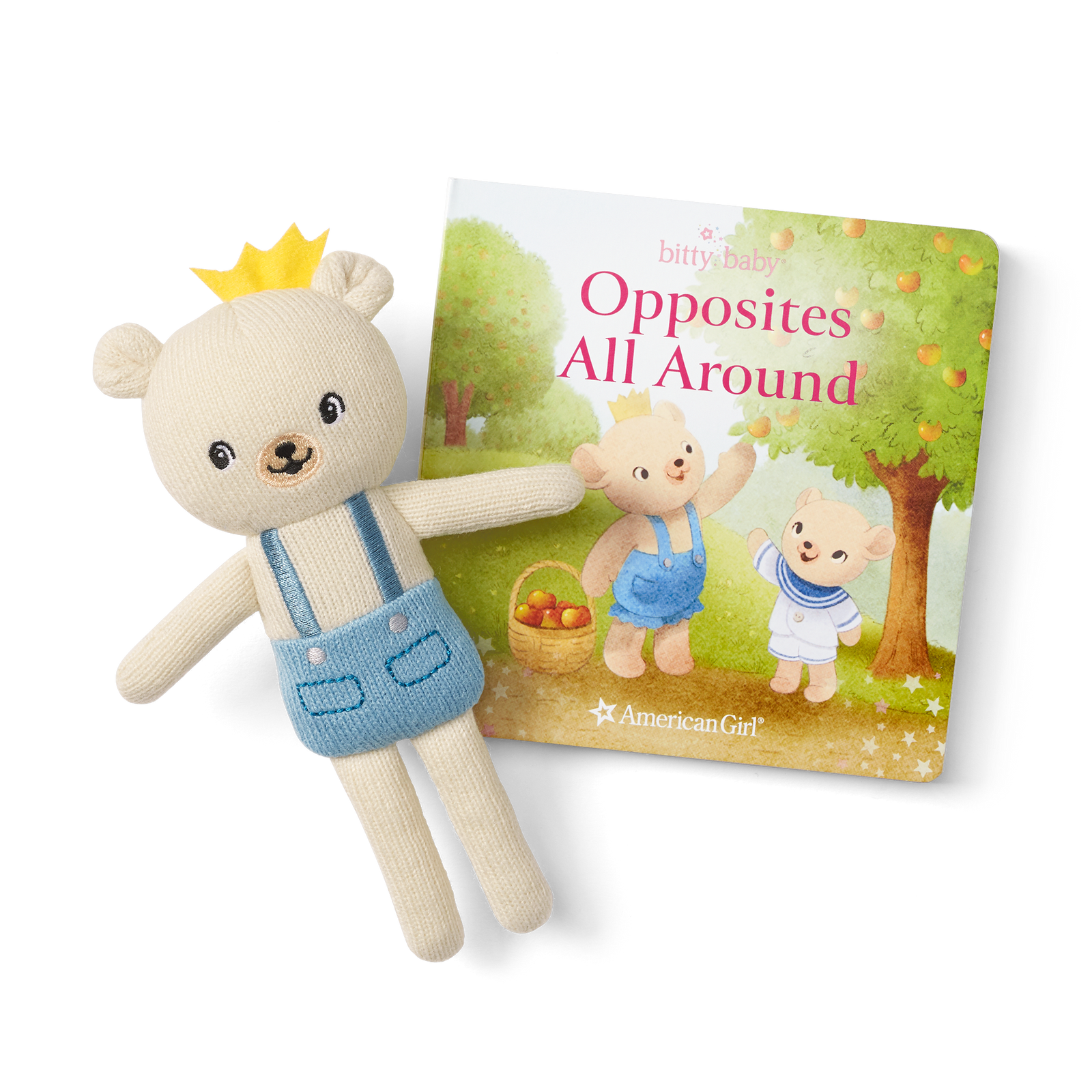 Bitty’s™ Bear Friend & Opposites All Around Board Book M4