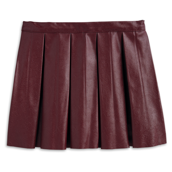 Embossed Paisley Skirt for Girls O4