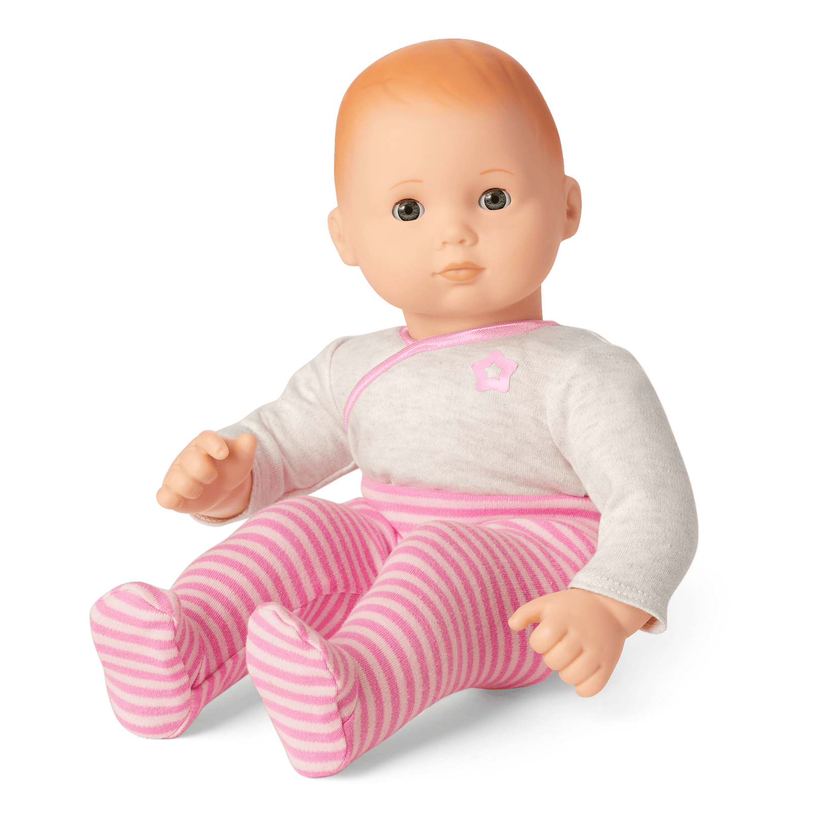 Bitty Baby® Doll #6 with red hair in Pretty Pink M9