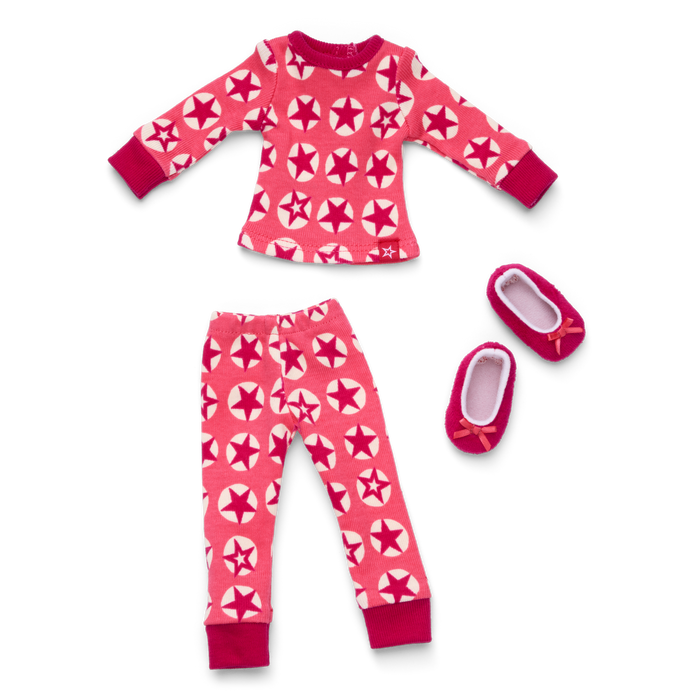 American Girl® x Hanna Andersson Berry Bright Stars Pajamas for 14.5-inch Dolls R8
