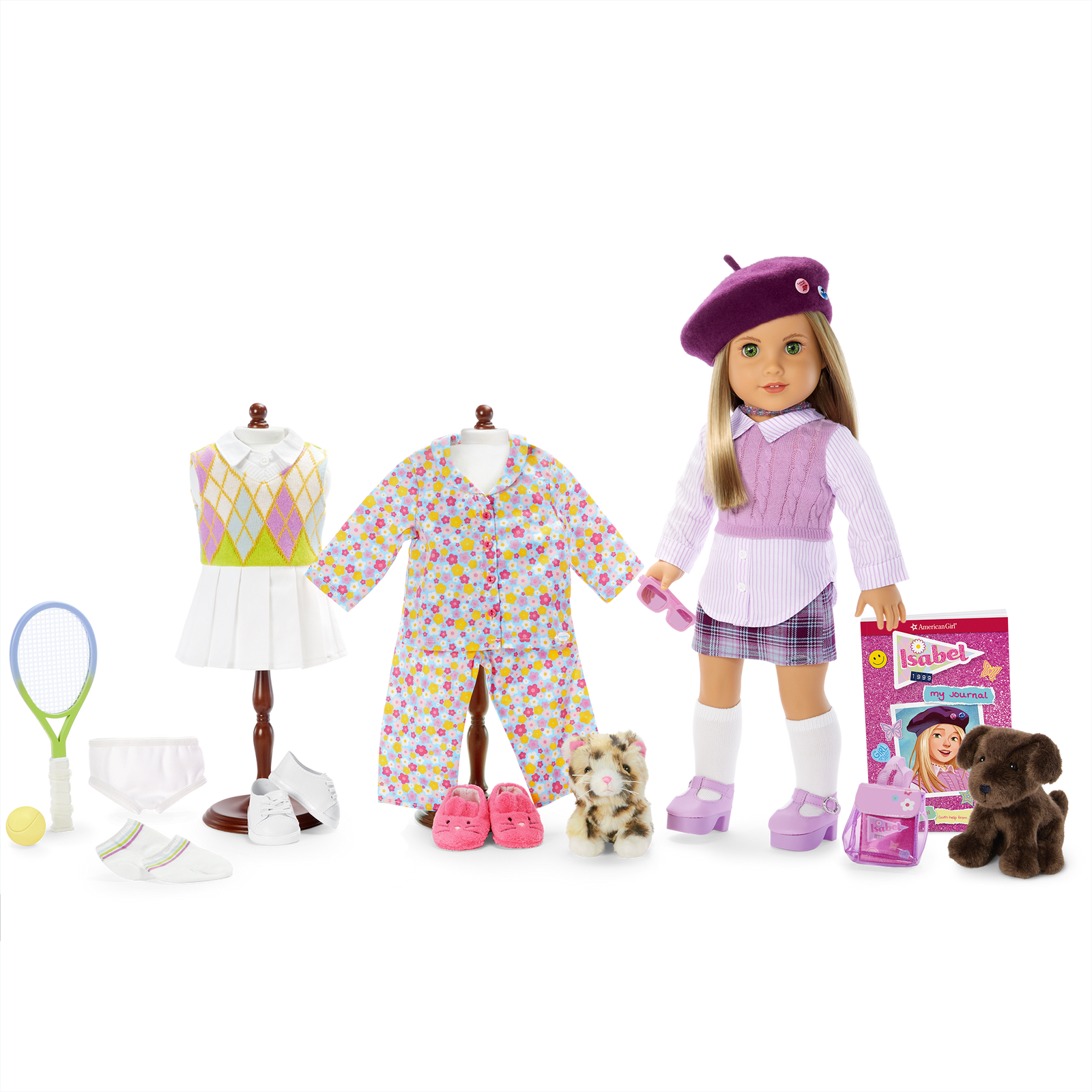 ’90s Twins Isabel’s™ Tennis Gift Set (Historical Characters) N2