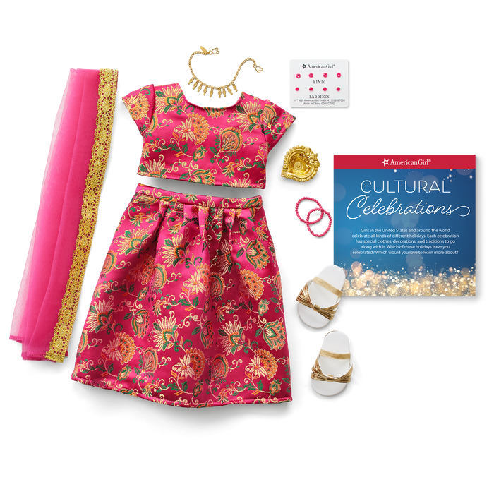 Diwali Celebration Outfit for 18-inch Dolls P5