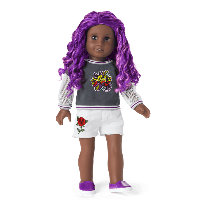 Truly Me™ 18-inch Doll #91 with curly purple hair R6