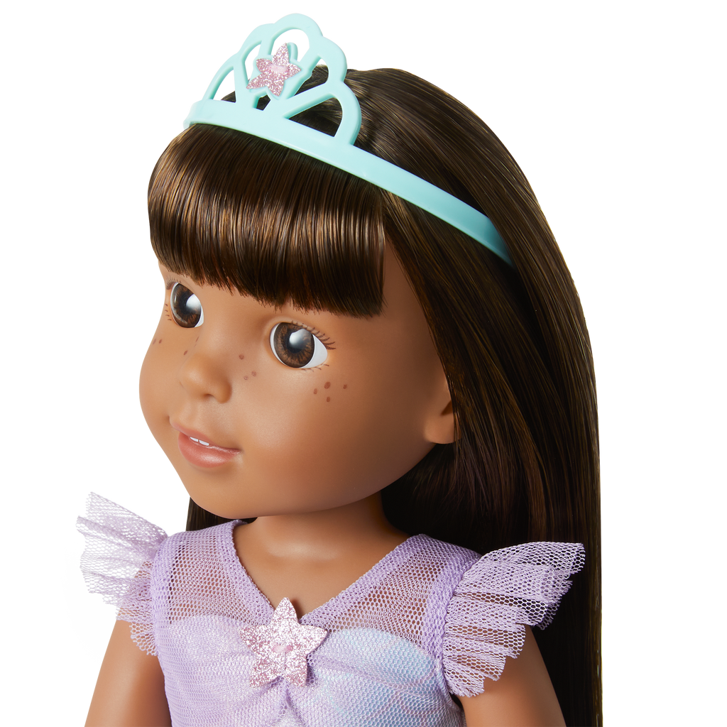 2-in-1 Sparkly Mermaid Outfit for WellieWishers™ Dolls N4